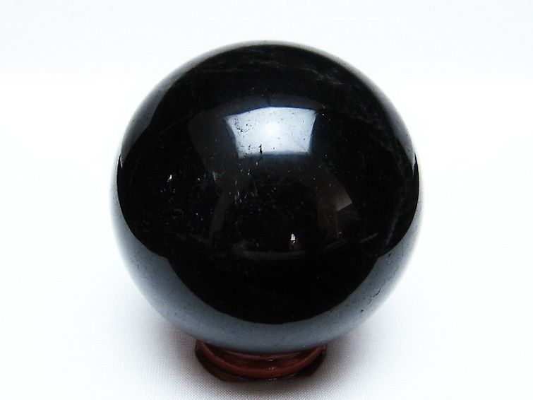 モリオン 純天然 黒水晶 丸玉 73mm [T572-9601] 3枚目