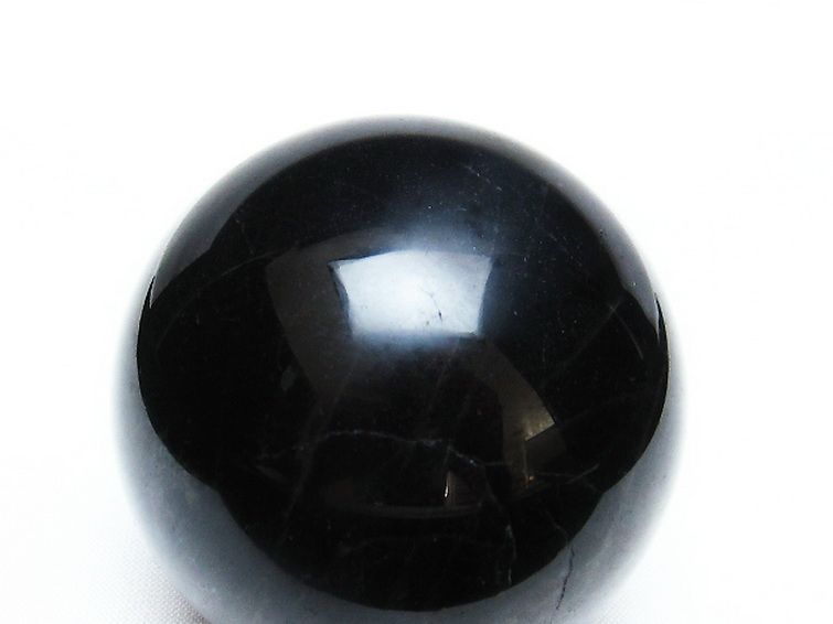 モリオン 純天然 黒水晶 丸玉 57mm [T572-9634] 2枚目
