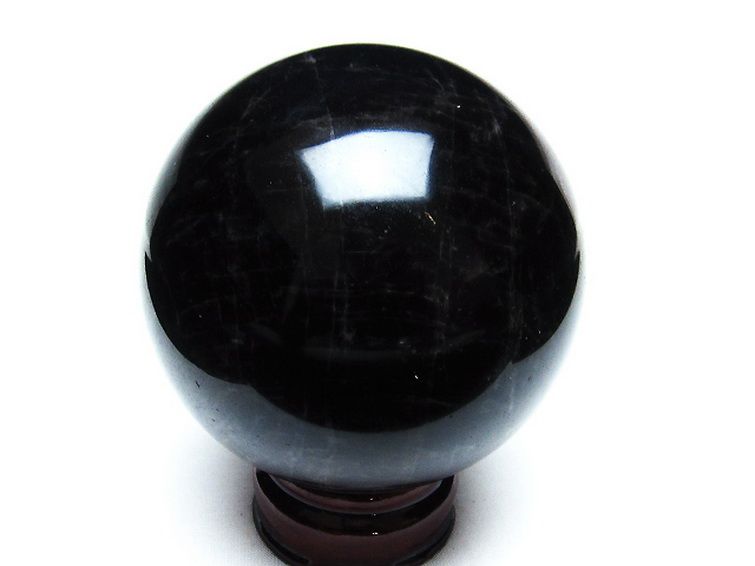 モリオン 純天然 黒水晶 丸玉 89mm [T572-9905] 3枚目