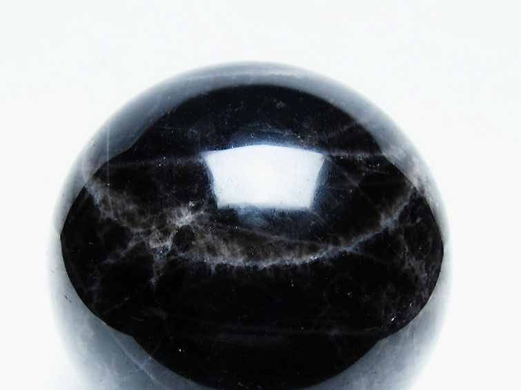 1.6Kg モリオン 純天然 黒水晶 丸玉 105mm [T572-9960] 2枚目