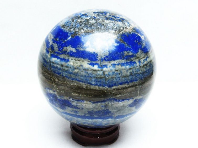 2.4Kg ラピスラズリ 丸玉 117mm [t574-3998] 3枚目