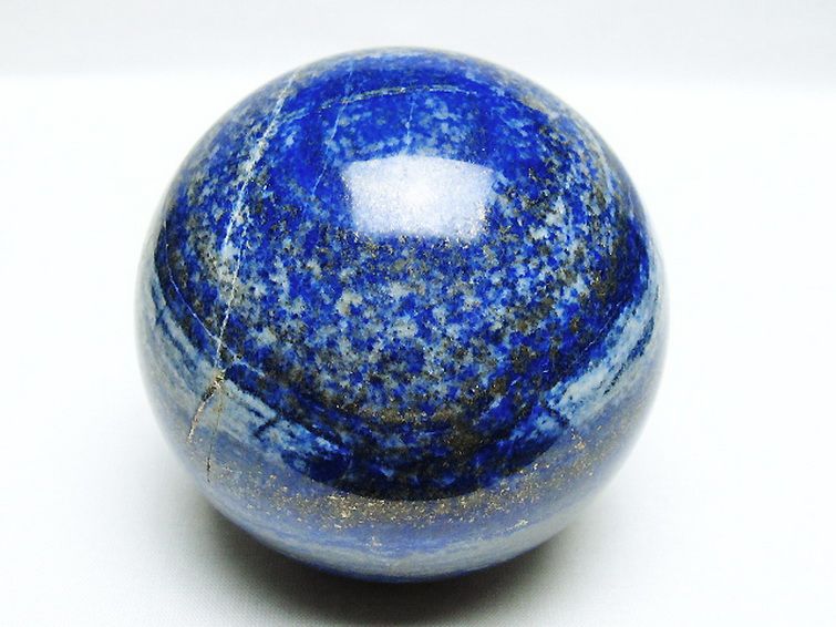 ラピスラズリ 丸玉 84mm [T574-4086] 1枚目