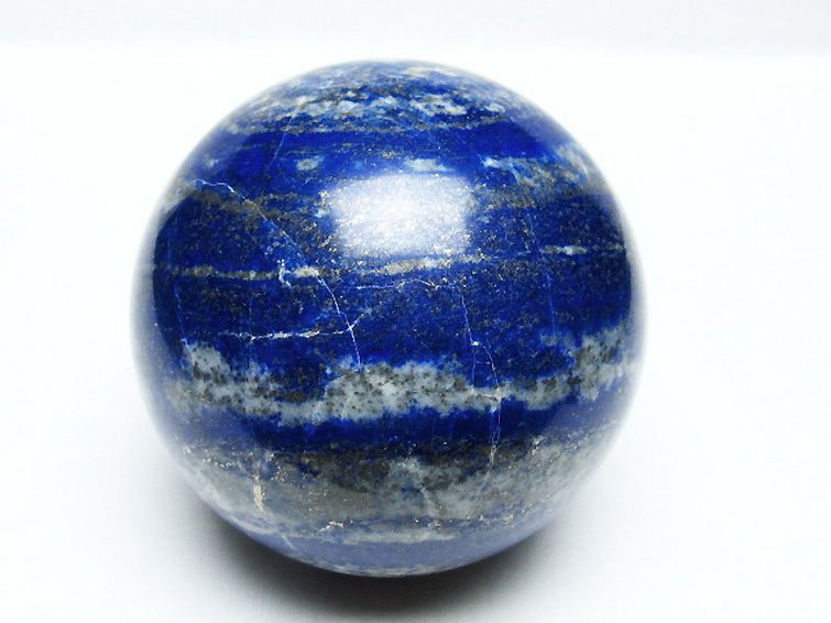 ラピスラズリ 丸玉 81mm [T574-4322] 1枚目