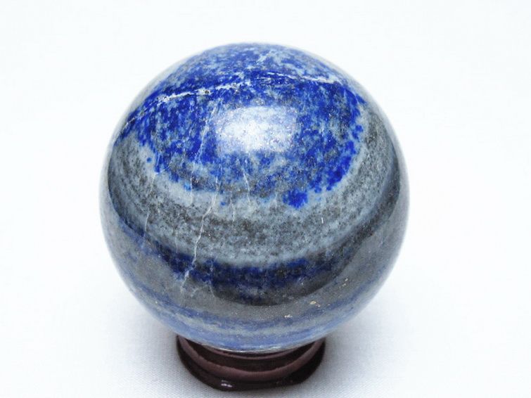 ラピスラズリ 丸玉 64mm [t574-4356] 3枚目