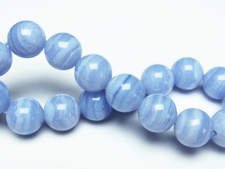 ブルーレースアゲート ブレスレット 12mm [t58-7075] 2枚目