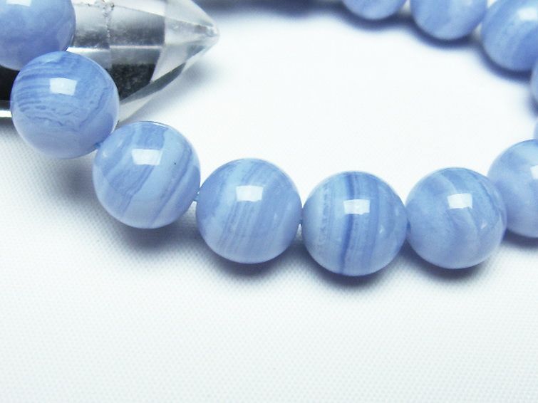 ブルーレースアゲート ブレスレット 12mm [t58-7075] 3枚目
