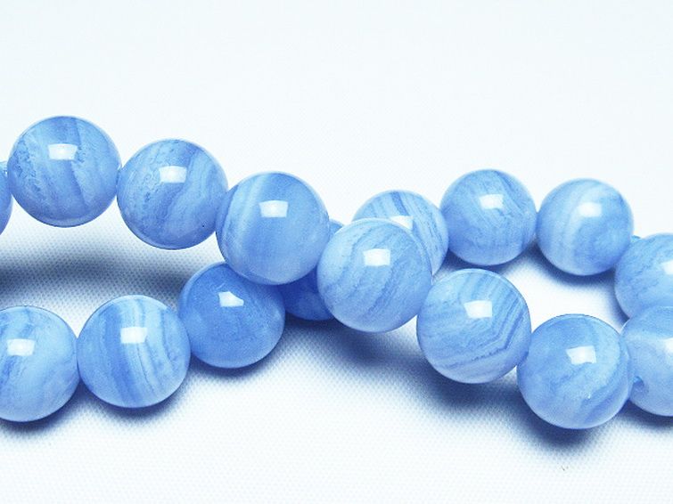 ブルーレースアゲート ブレスレット 12mm [t58-7156] 2枚目