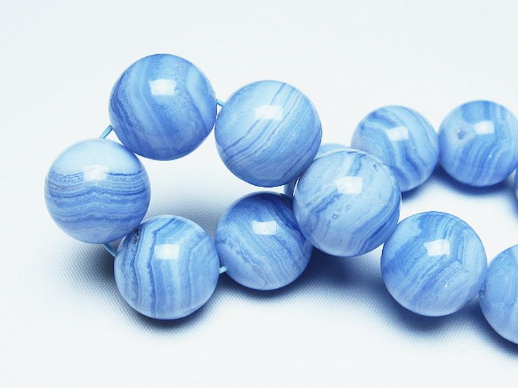 ブルーレースアゲート ブレスレット 18mm [t58-7170] 2枚目