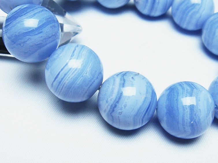 ブルーレースアゲート ブレスレット 18mm [t58-7170] 3枚目