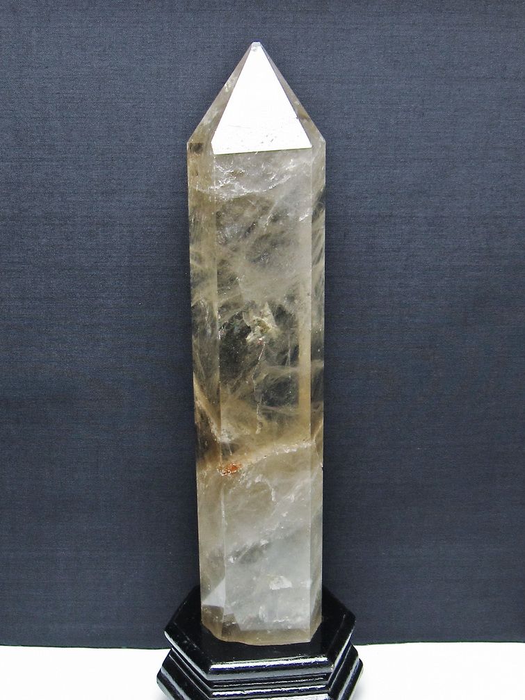 1.4Kg ライトニング水晶 六角柱 [t581-5993] 1枚目