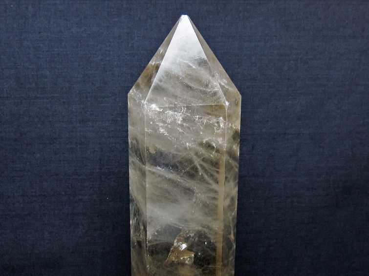 1.4Kg ライトニング水晶 六角柱 [t581-5993] 3枚目