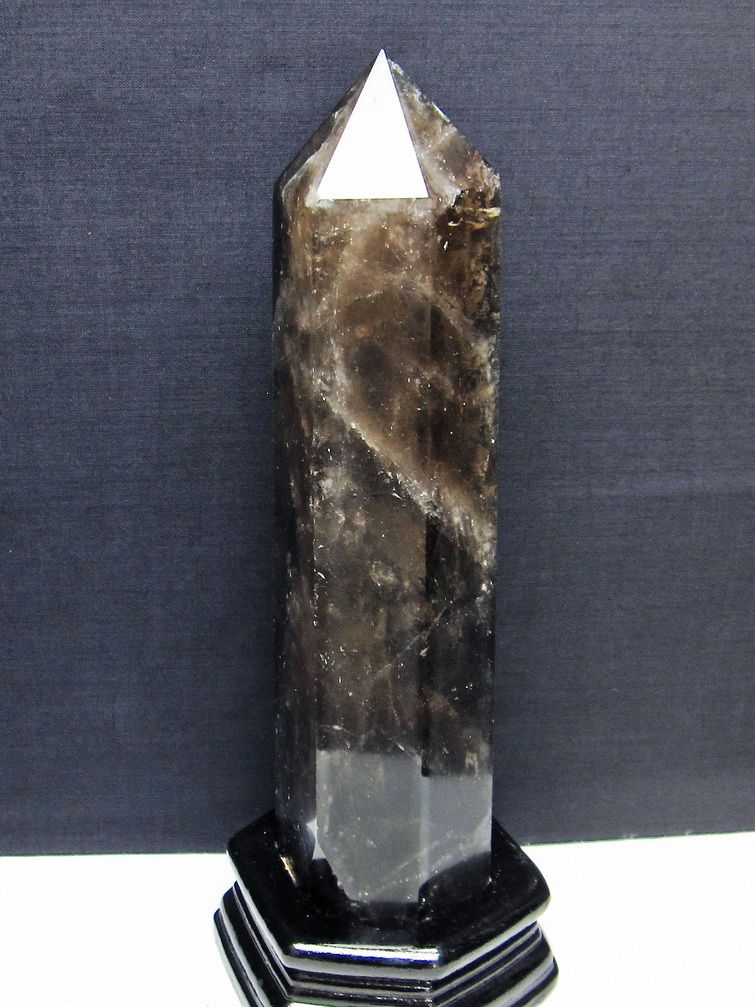 1.4Kg ライトニング水晶 六角柱[T581-6115] 1枚目