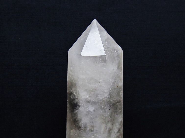 1.1Kg ライトニング水晶 六角柱[T581-6129] 3枚目