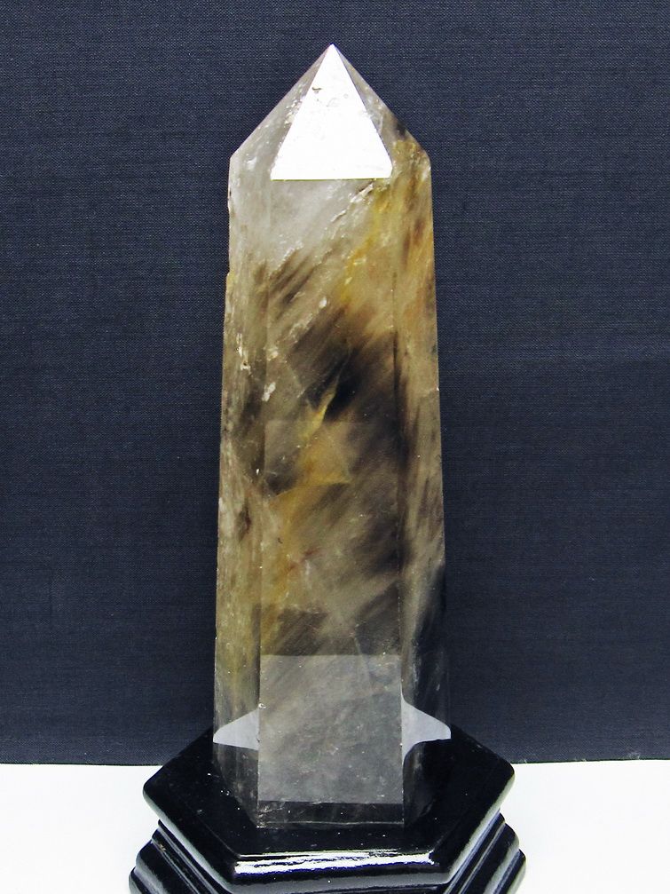 ライトニング水晶 六角柱 [t581-6132] 1枚目