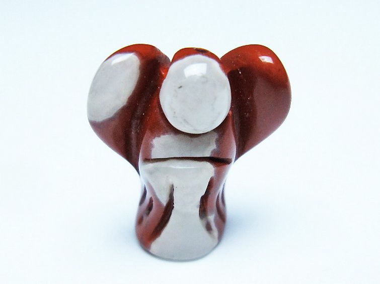 赤アゲート天使 置物 [t585-2583] 1枚目