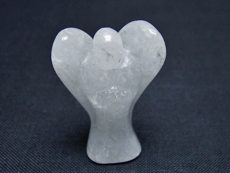 ヒマラヤ水晶天使 置物[T585-2614] 1枚目