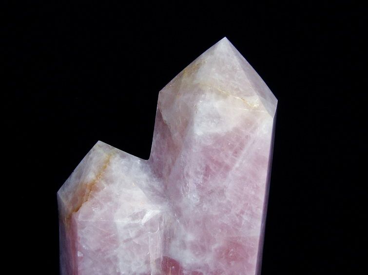 13.6Kg ローズクォーツダブルポイント 同梱不可 [T59-1034] 2枚目