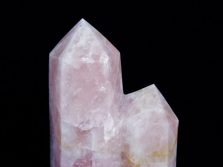 13.6Kg ローズクォーツダブルポイント 同梱不可 [T59-1034] 3枚目