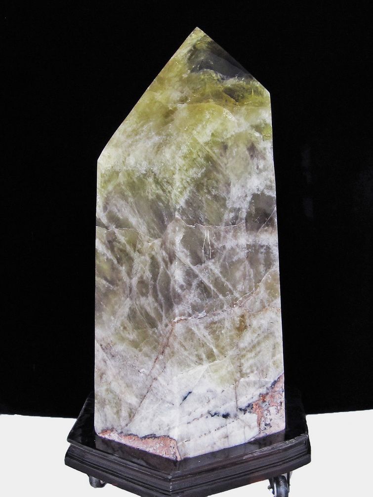 184.4Kg シトリン水晶 六角柱 同梱不可 [T59-1038] 1枚目