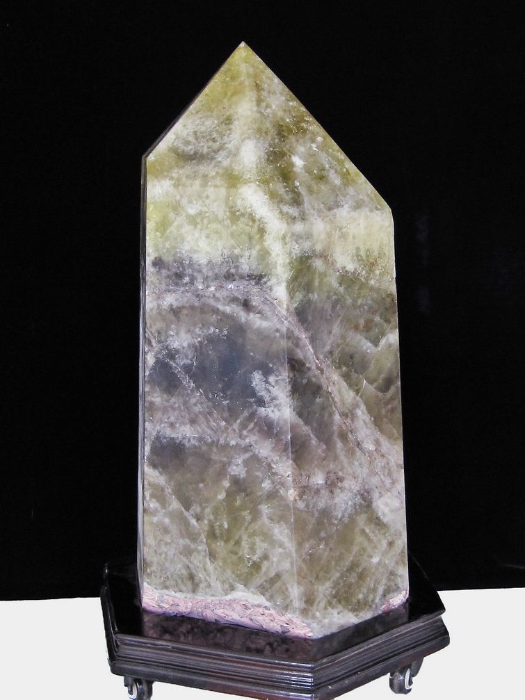 184.4Kg シトリン水晶 六角柱 同梱不可 [T59-1038] 3枚目