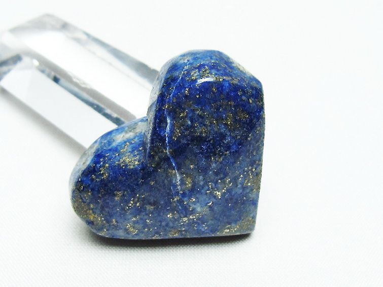 ラピスラズリ ハート 置物[T593-1371] 2枚目