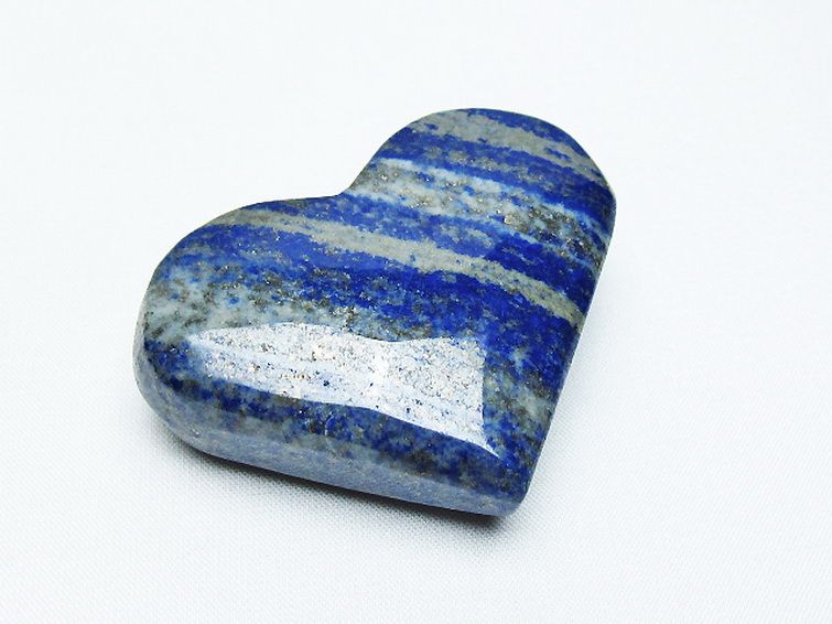 ラピスラズリ ハート 置物[T593-1414] 1枚目