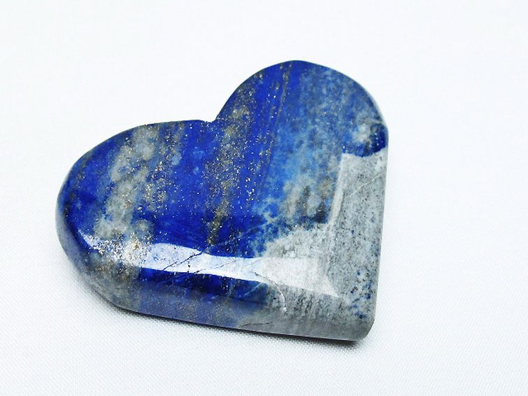 ラピスラズリ ハート 置物[T593-1416] 1枚目