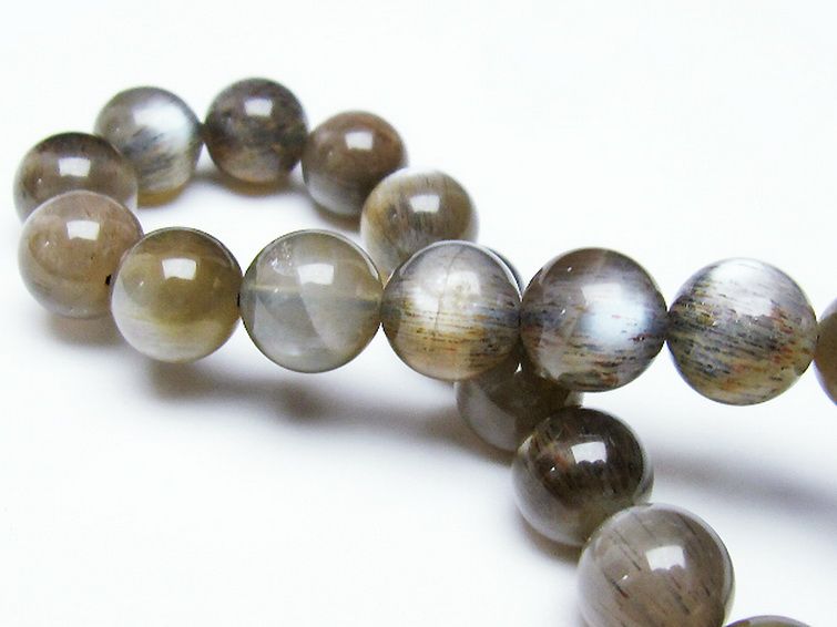 オレンジムーンストーン ブレスレット 9mm [T597-3963] 2枚目