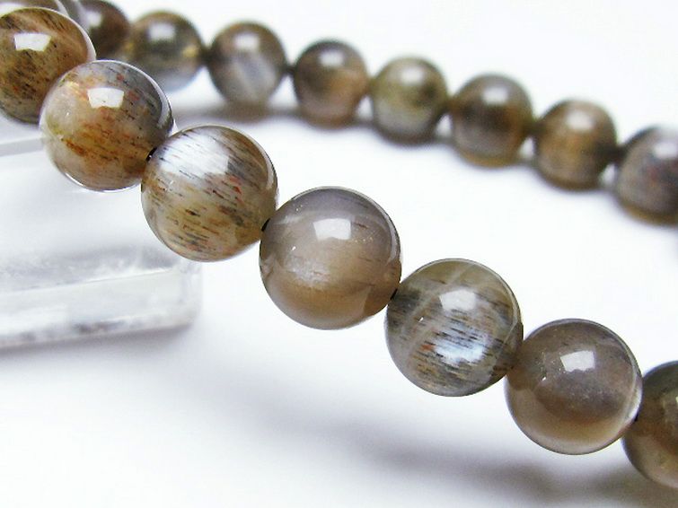 オレンジムーンストーン ブレスレット 9mm [T597-3963] 3枚目