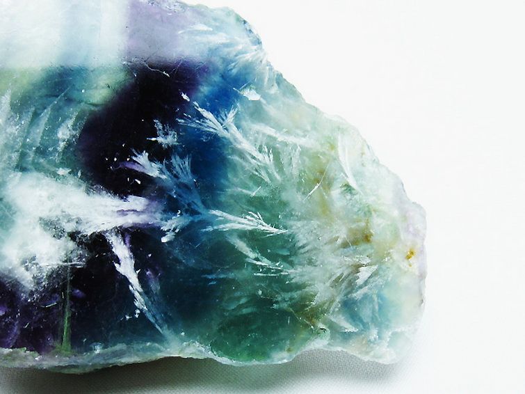 エンジェルフェザー フローライト 原石[T599-2584] 2枚目