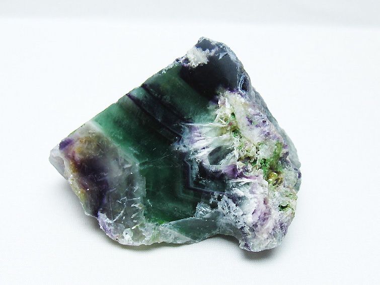 エンジェルフェザー フローライト 原石[T599-2737] 1枚目