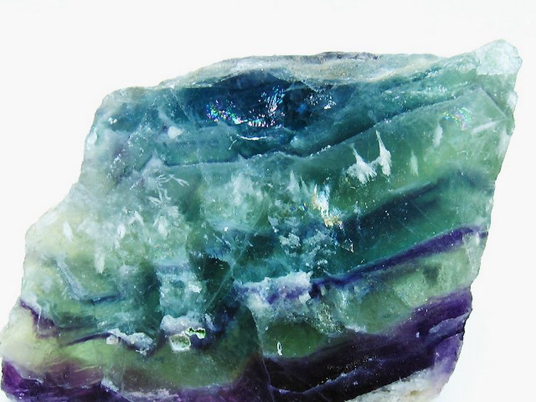 エンジェルフェザー フローライト 原石 [t599-2858]