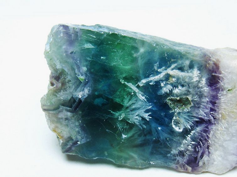 エンジェルフェザー フローライト 原石 [t599-2875] 3枚目