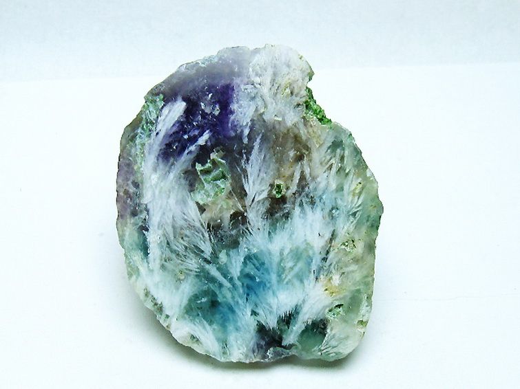 エンジェルフェザー フローライト 原石 [t599-2876] 1枚目