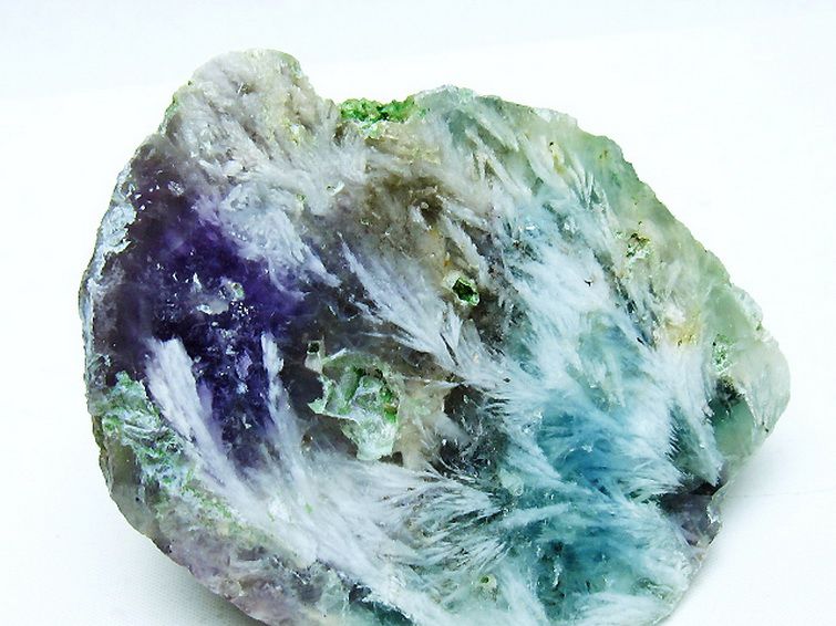 エンジェルフェザー フローライト 原石 [t599-2876] 3枚目