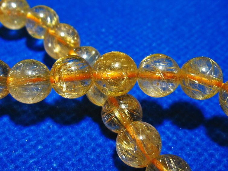 ゴールドタイチンルチル ブレスレット 8mm [T6-5231] 3枚目