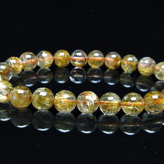 ルチルクォーツ クラスター ルチル剥き出し 二酸化チタン&ヘマタイト