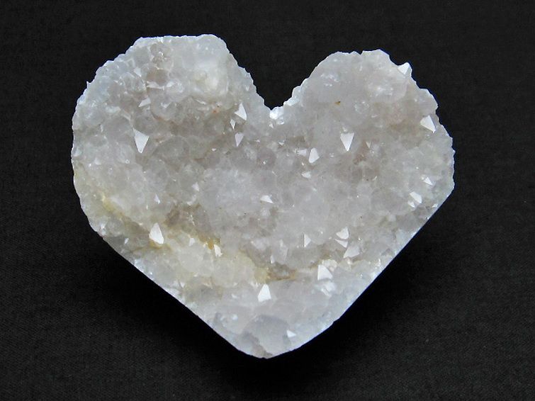 ファーデンクォーツ ハート 置物 [t602-1951] 1枚目