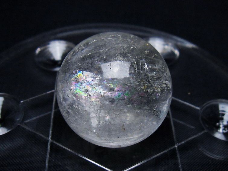 ヒマラヤ水晶 丸玉 七星陣 25mm [t602-2613] 3枚目