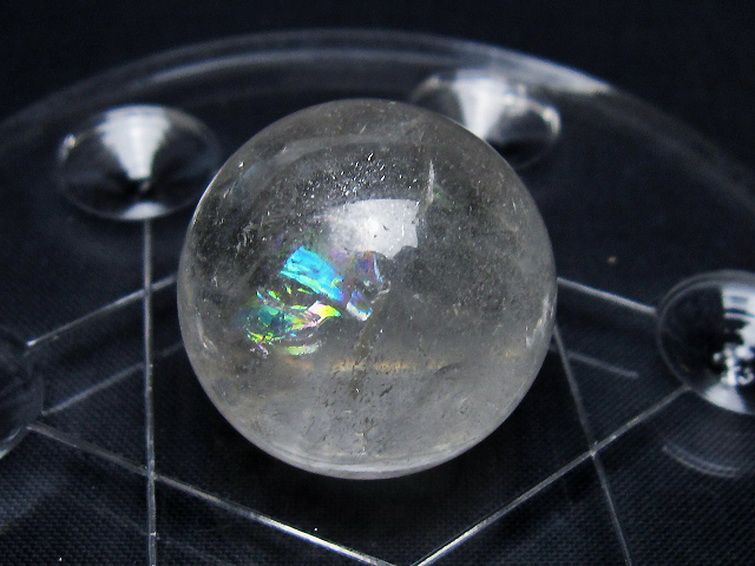 ヒマラヤ水晶 丸玉 七星陣 26mm [t602-2614] 3枚目