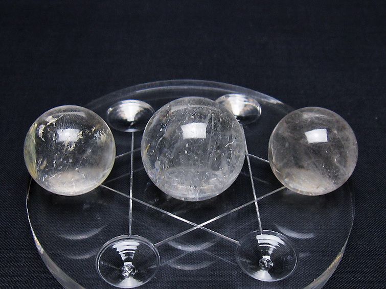 ヒマラヤ水晶 丸玉 七星陣 25mm [t602-2617] 2枚目