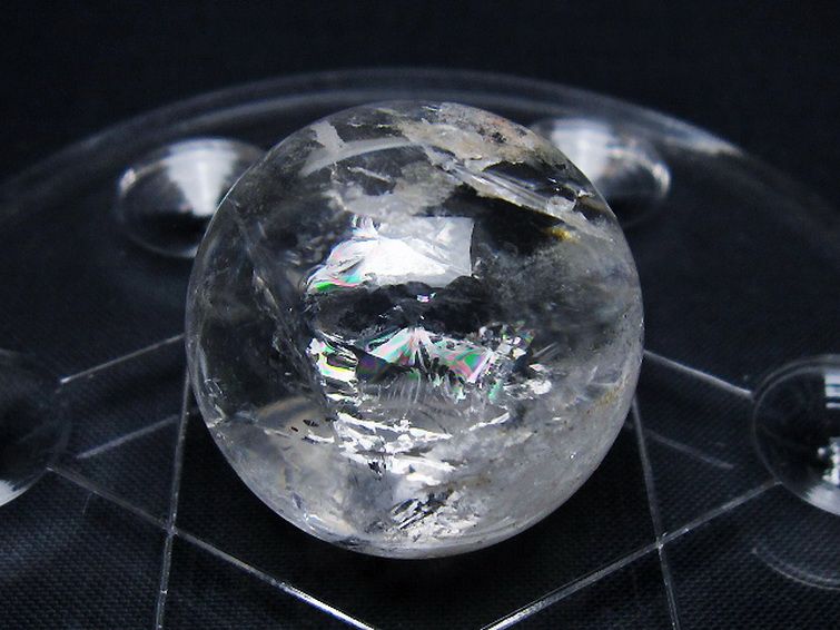 ヒマラヤ水晶 丸玉 七星陣 27mm [t602-2623] 3枚目