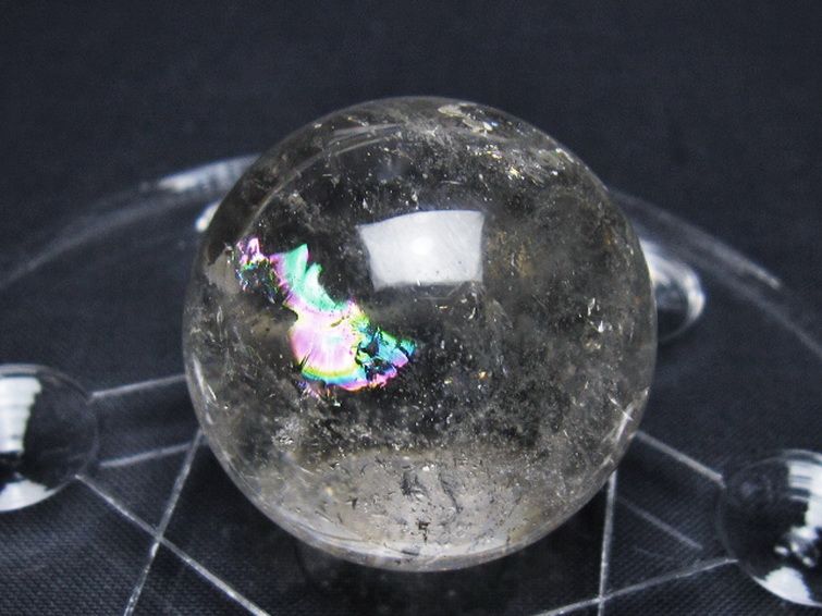 ヒマラヤ水晶 丸玉 七星陣 27mm [t602-2895] 3枚目