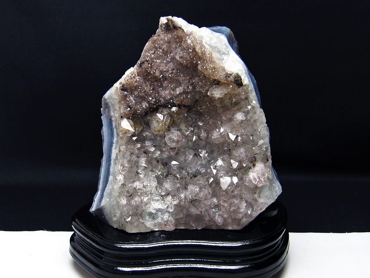 3.1Kg ブラジル産 アメジストクラスター 台座付き[T603-9281] 1枚目