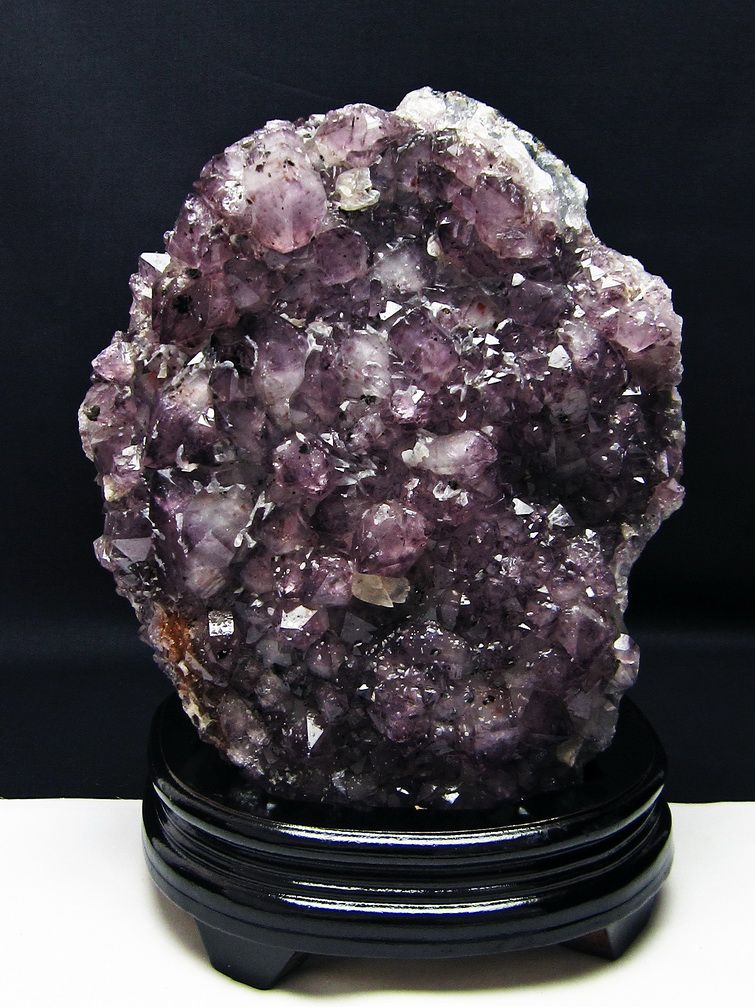 6.1Kg フラワーアメジスト カルサイト共生 クラスター [t603-9343] 1枚目