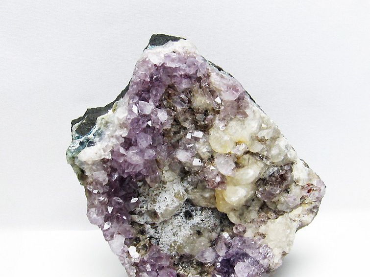 1.4Kg ブラジル産 アメジストクラスター カルサイト共生 [t603-9605] 2枚目