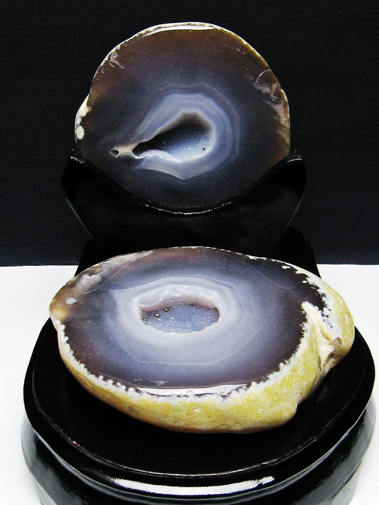 1.2Kg ペア水晶トレジャーメノウ [t604-7646] 1枚目