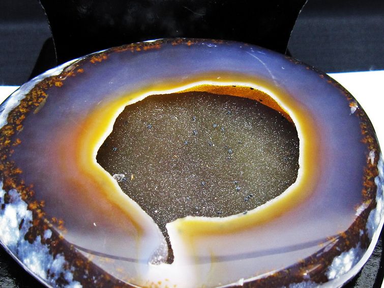 1.2Kg ペア水晶トレジャーメノウ[T604-7690] 2枚目