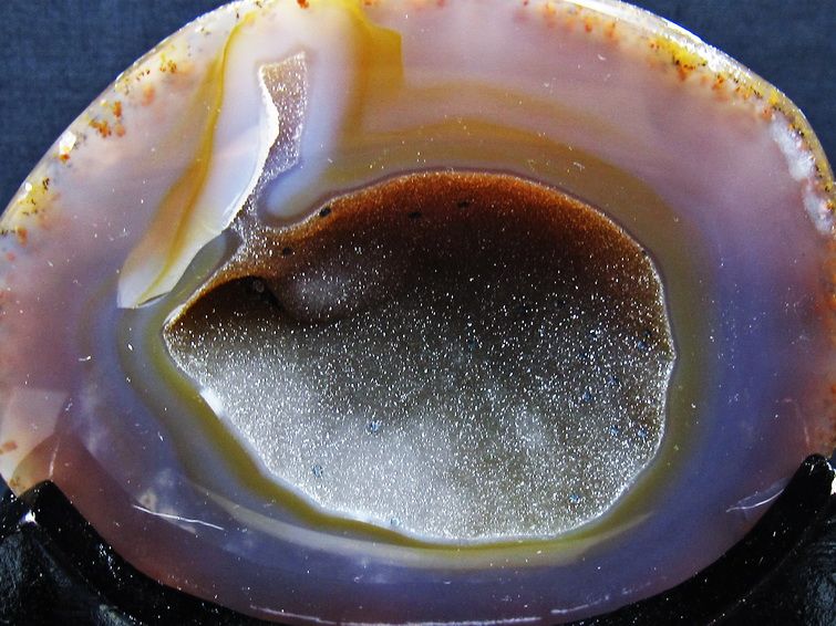 1.2Kg ペア水晶トレジャーメノウ[T604-7690] 3枚目