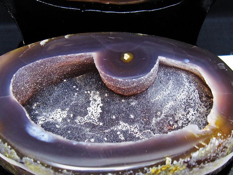 1.3Kg ペア水晶トレジャーメノウ[T604-7692] 2枚目